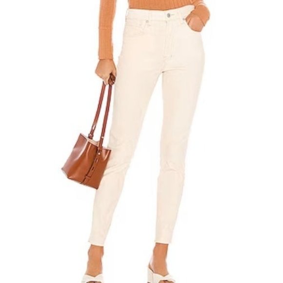 We The Free Pants - Free People We The Free Ivory Velvet Skinny Jeans 28
